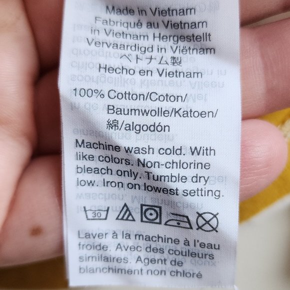 J.Crew Gold/Cream Striped Perfect Fit Long Sleeve Jersey Size Medium - Picture 8 of 14